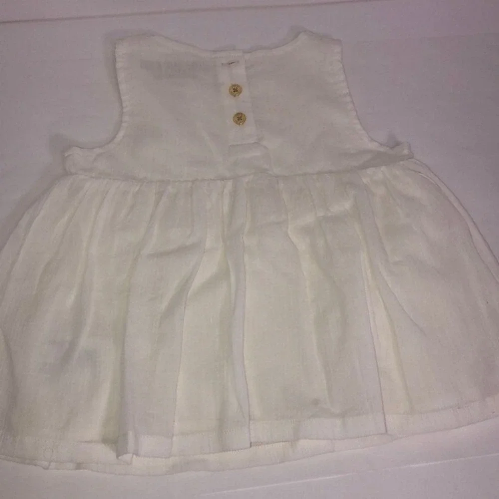 OshKosh Toddler Girls Ivory Brocade Dress Size‎ 3T